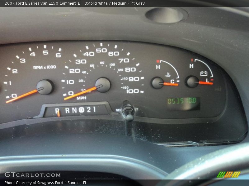 Oxford White / Medium Flint Grey 2007 Ford E Series Van E150 Commercial