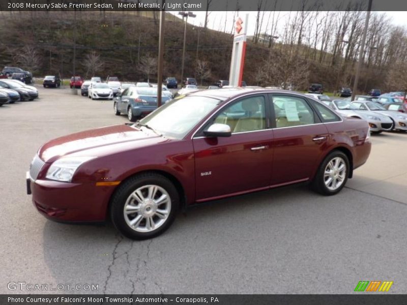 Merlot Metallic / Light Camel 2008 Mercury Sable Premier Sedan