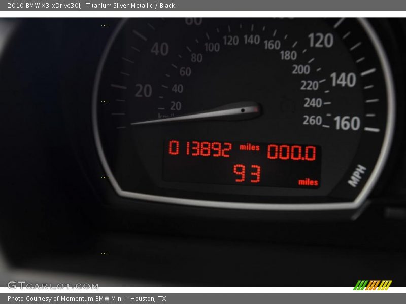 Titanium Silver Metallic / Black 2010 BMW X3 xDrive30i