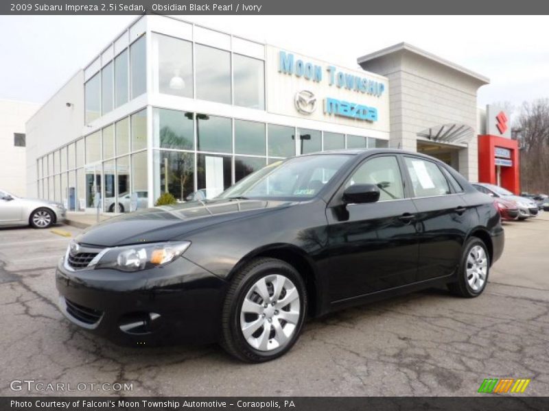 Obsidian Black Pearl / Ivory 2009 Subaru Impreza 2.5i Sedan