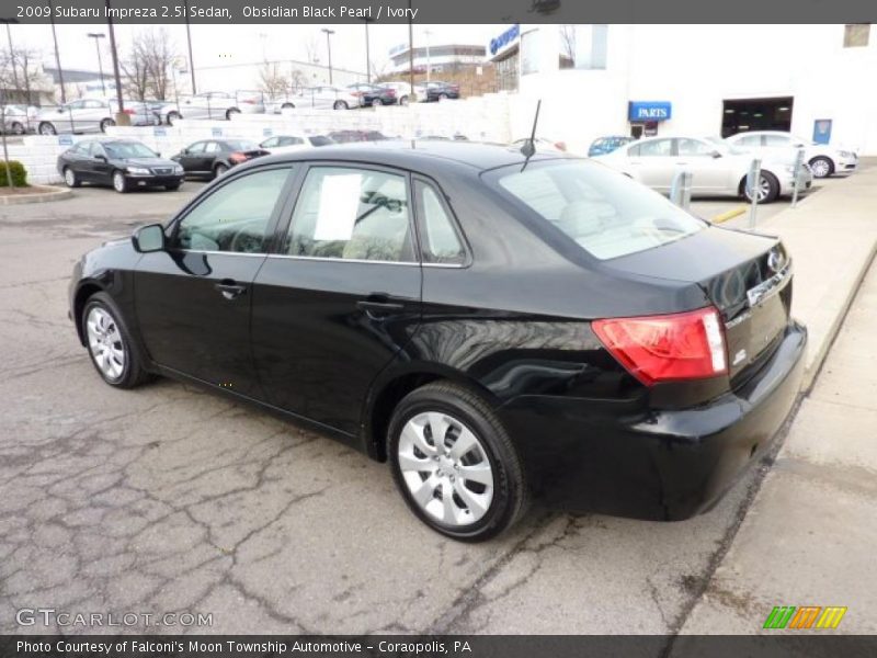 Obsidian Black Pearl / Ivory 2009 Subaru Impreza 2.5i Sedan