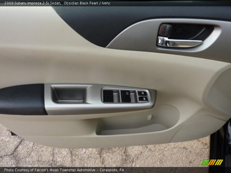 Obsidian Black Pearl / Ivory 2009 Subaru Impreza 2.5i Sedan