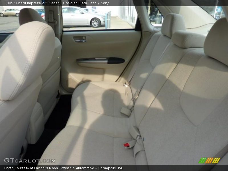 Obsidian Black Pearl / Ivory 2009 Subaru Impreza 2.5i Sedan