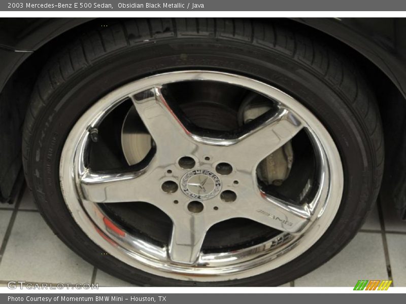 Obsidian Black Metallic / Java 2003 Mercedes-Benz E 500 Sedan