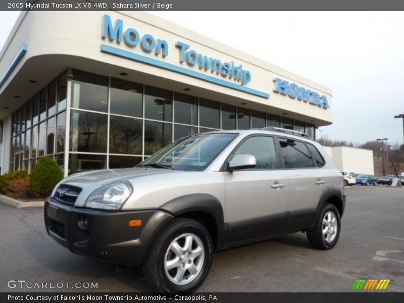 Sahara Silver / Beige 2005 Hyundai Tucson LX V6 4WD