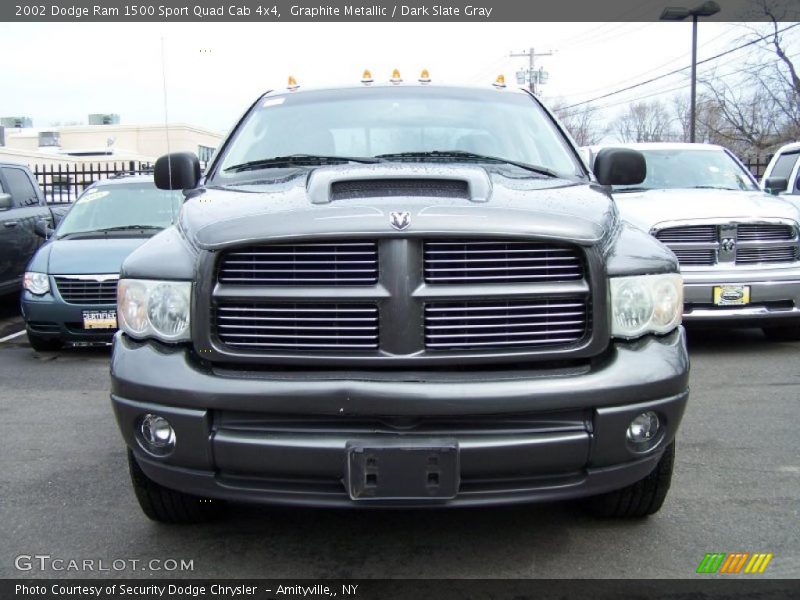 Graphite Metallic / Dark Slate Gray 2002 Dodge Ram 1500 Sport Quad Cab 4x4