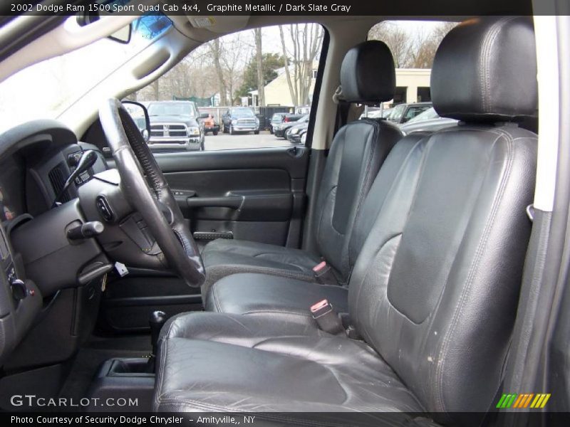 Graphite Metallic / Dark Slate Gray 2002 Dodge Ram 1500 Sport Quad Cab 4x4