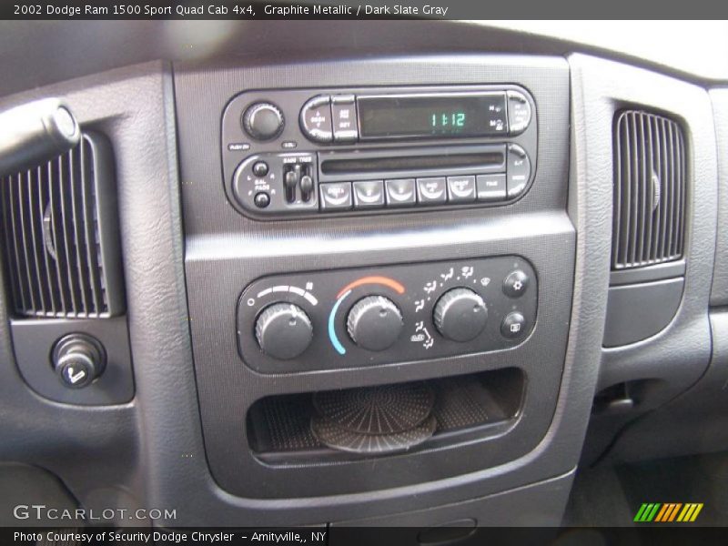 Graphite Metallic / Dark Slate Gray 2002 Dodge Ram 1500 Sport Quad Cab 4x4