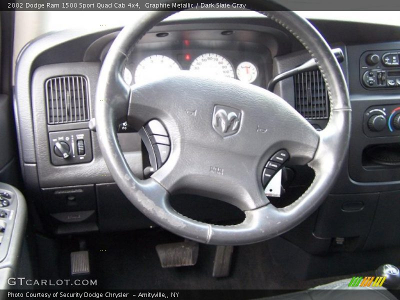 Graphite Metallic / Dark Slate Gray 2002 Dodge Ram 1500 Sport Quad Cab 4x4