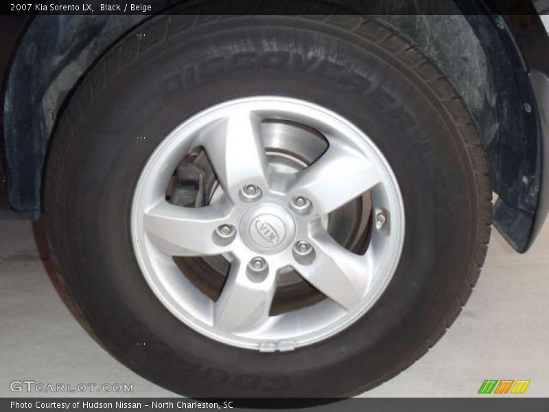 Black / Beige 2007 Kia Sorento LX