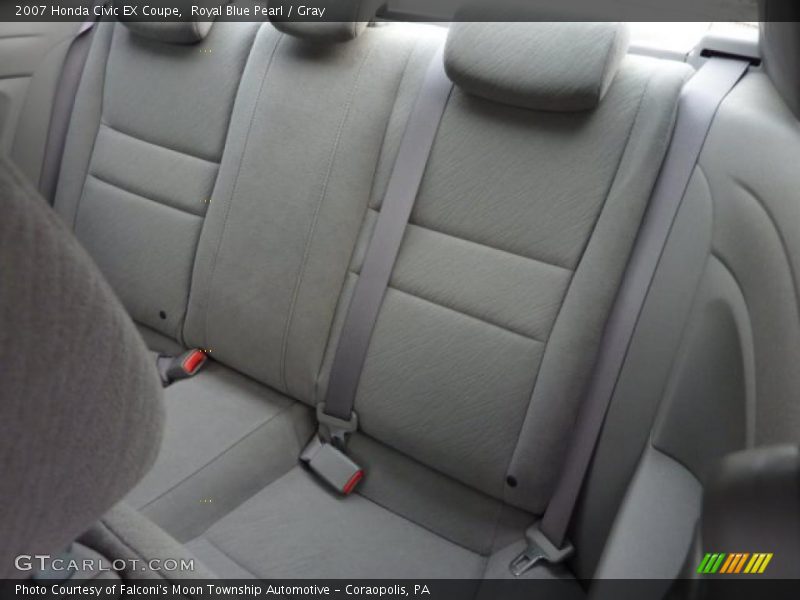 Royal Blue Pearl / Gray 2007 Honda Civic EX Coupe