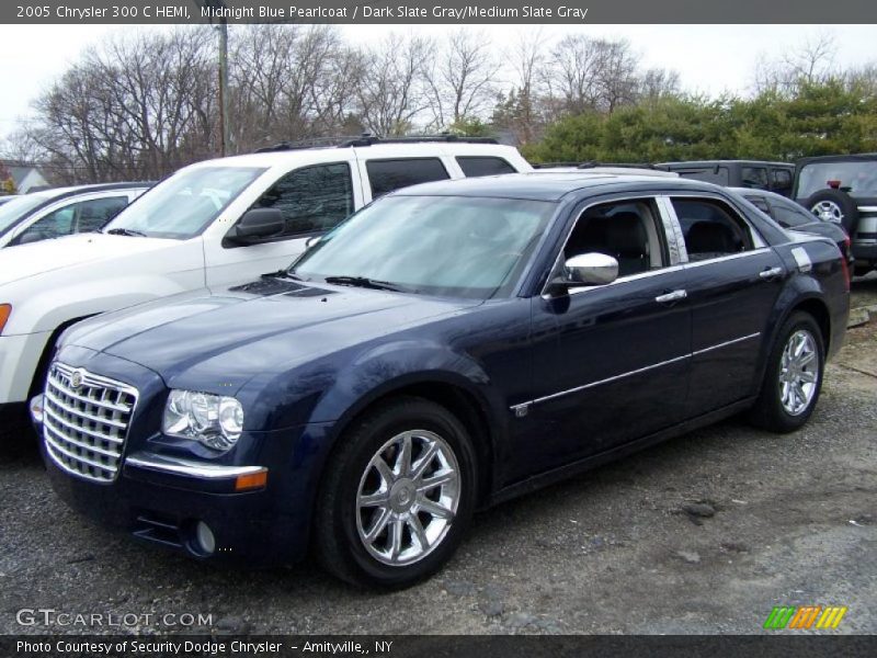 Midnight Blue Pearlcoat / Dark Slate Gray/Medium Slate Gray 2005 Chrysler 300 C HEMI