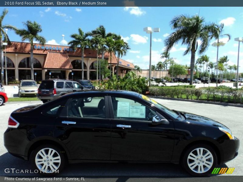 Ebony Black / Medium Stone 2010 Ford Focus SEL Sedan