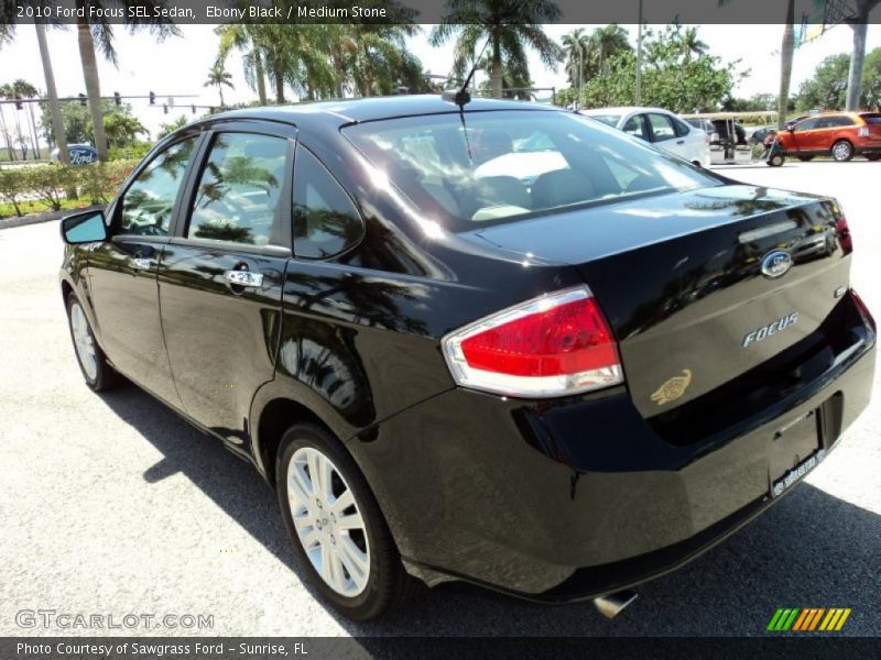 Ebony Black / Medium Stone 2010 Ford Focus SEL Sedan
