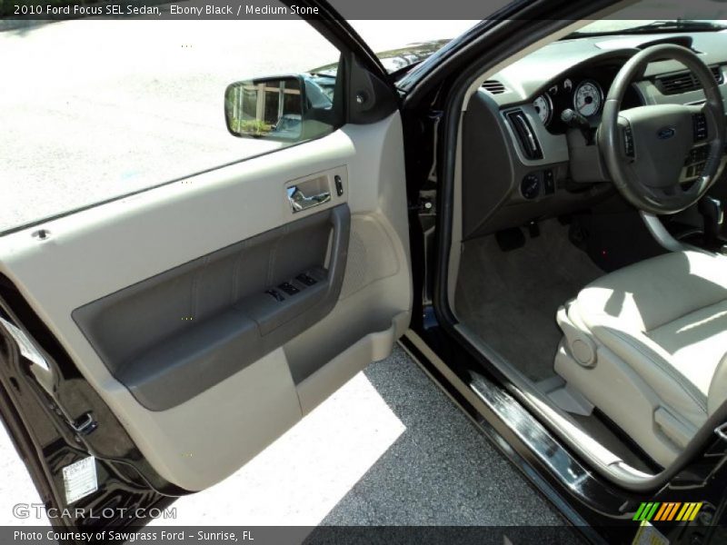 Ebony Black / Medium Stone 2010 Ford Focus SEL Sedan