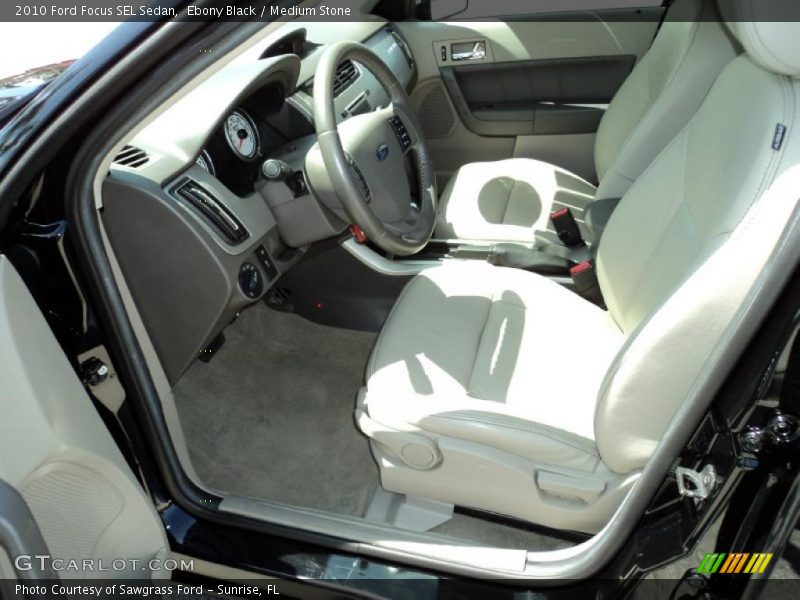 Ebony Black / Medium Stone 2010 Ford Focus SEL Sedan