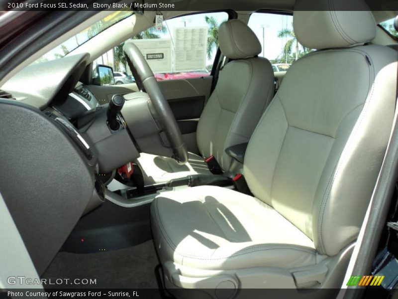 Ebony Black / Medium Stone 2010 Ford Focus SEL Sedan