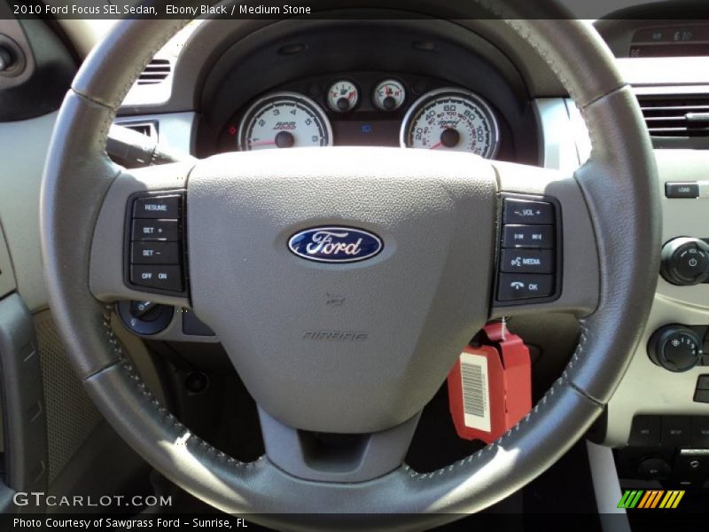 Ebony Black / Medium Stone 2010 Ford Focus SEL Sedan