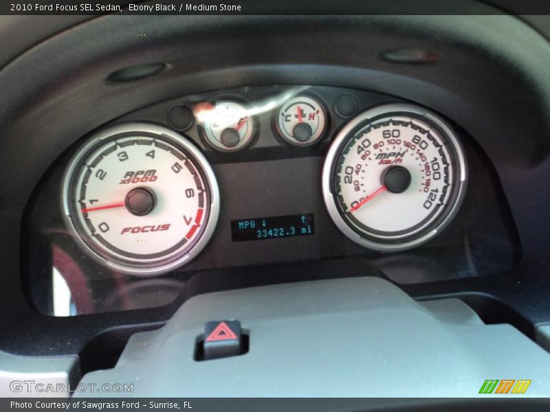 Ebony Black / Medium Stone 2010 Ford Focus SEL Sedan