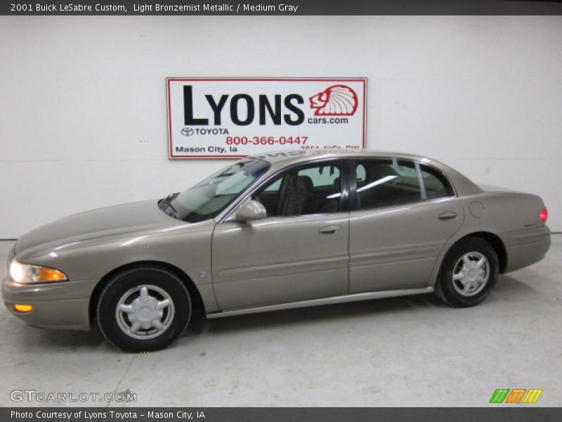 Light Bronzemist Metallic / Medium Gray 2001 Buick LeSabre Custom