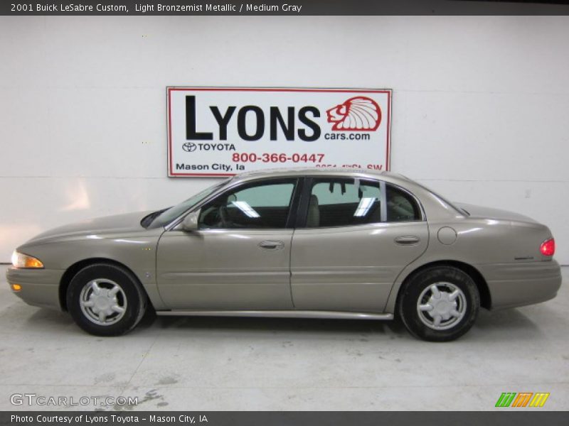 Light Bronzemist Metallic / Medium Gray 2001 Buick LeSabre Custom