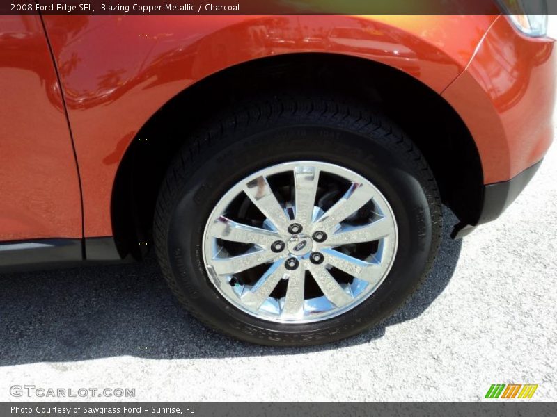 Blazing Copper Metallic / Charcoal 2008 Ford Edge SEL