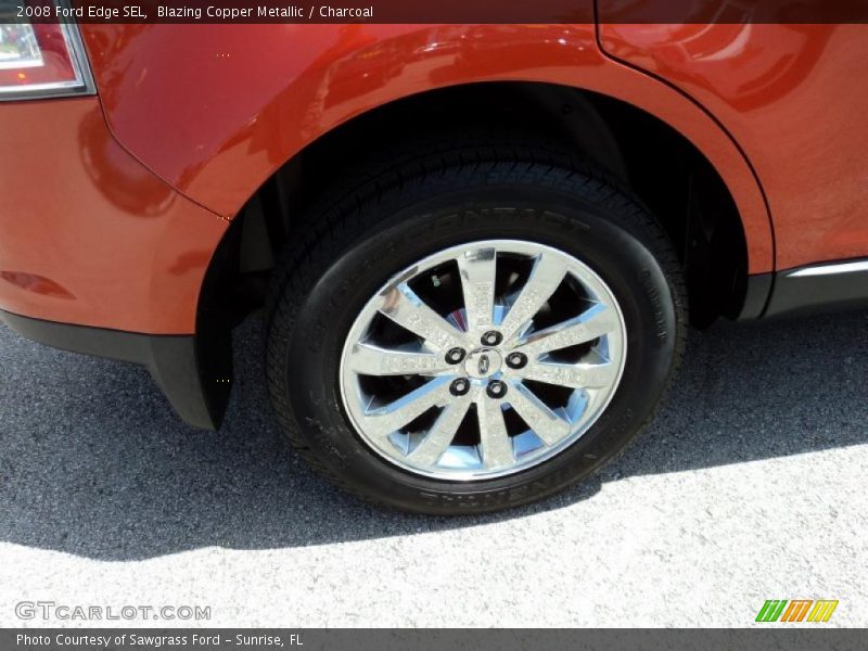 Blazing Copper Metallic / Charcoal 2008 Ford Edge SEL