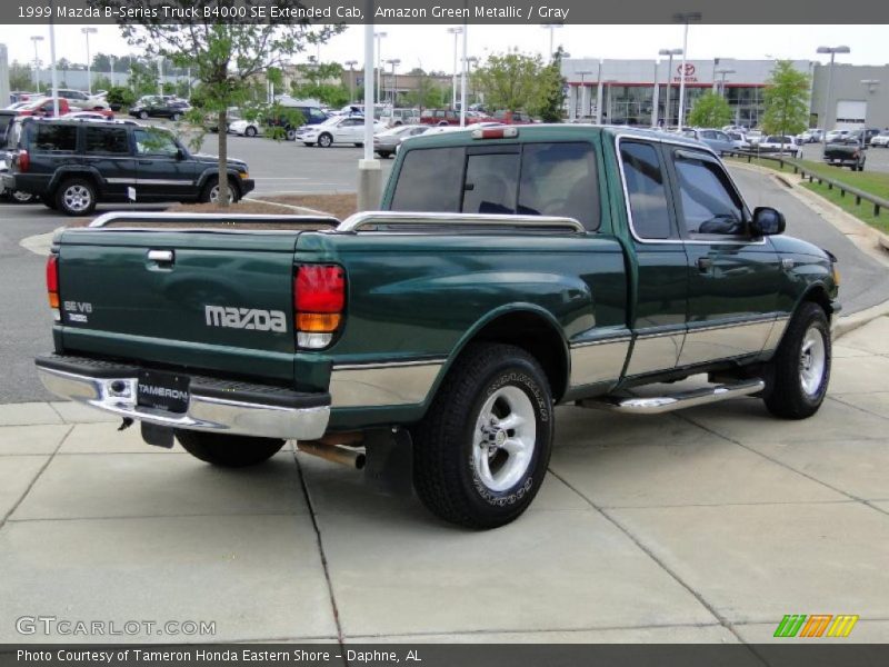 Amazon Green Metallic / Gray 1999 Mazda B-Series Truck B4000 SE Extended Cab