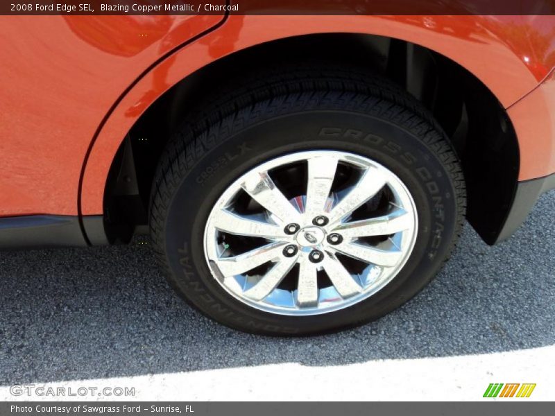 Blazing Copper Metallic / Charcoal 2008 Ford Edge SEL