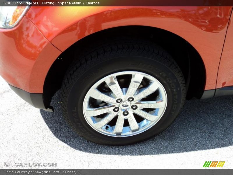 Blazing Copper Metallic / Charcoal 2008 Ford Edge SEL