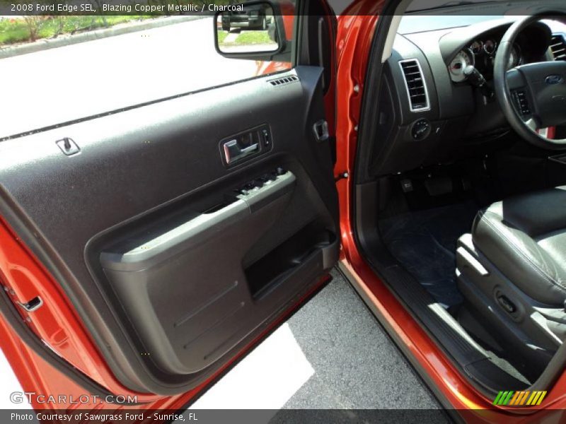 Blazing Copper Metallic / Charcoal 2008 Ford Edge SEL