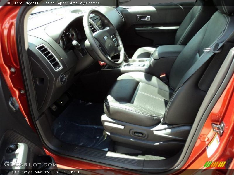 Blazing Copper Metallic / Charcoal 2008 Ford Edge SEL