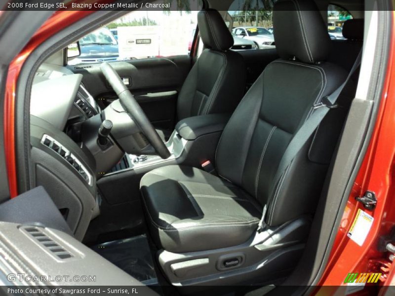 Blazing Copper Metallic / Charcoal 2008 Ford Edge SEL