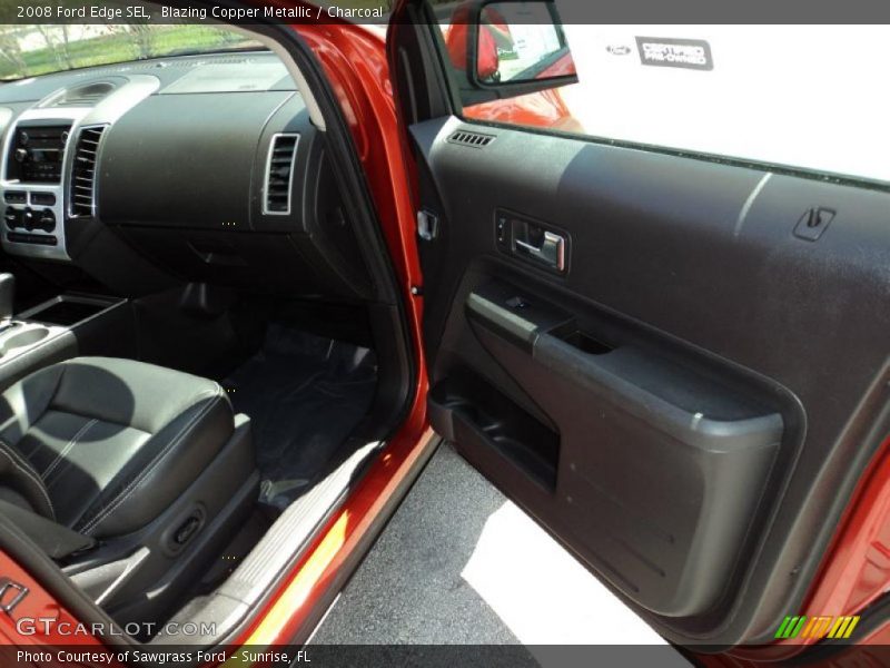 Blazing Copper Metallic / Charcoal 2008 Ford Edge SEL