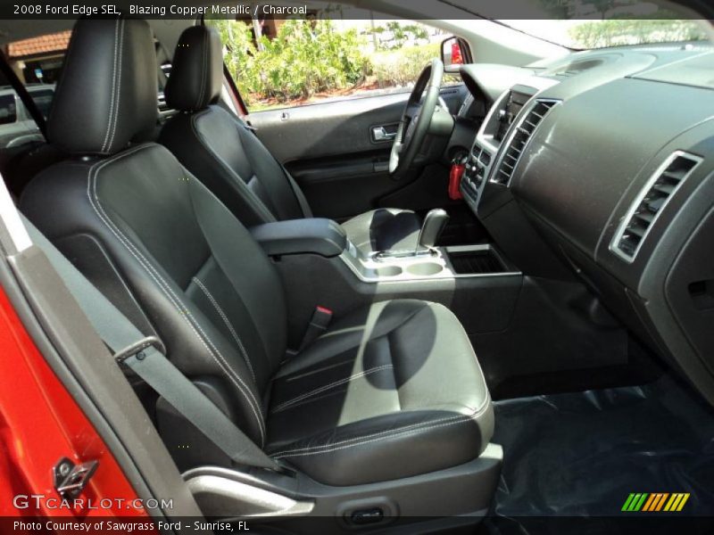 Blazing Copper Metallic / Charcoal 2008 Ford Edge SEL
