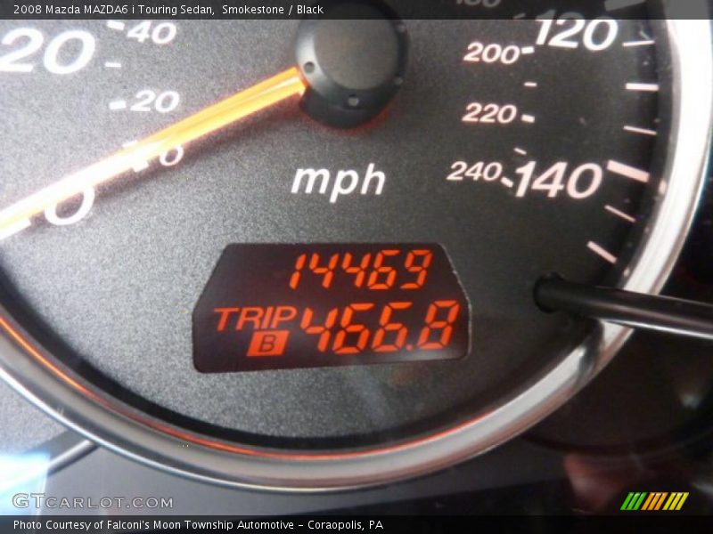 Smokestone / Black 2008 Mazda MAZDA6 i Touring Sedan