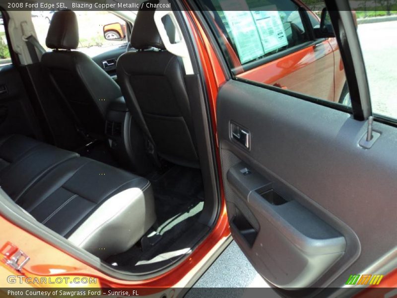 Blazing Copper Metallic / Charcoal 2008 Ford Edge SEL