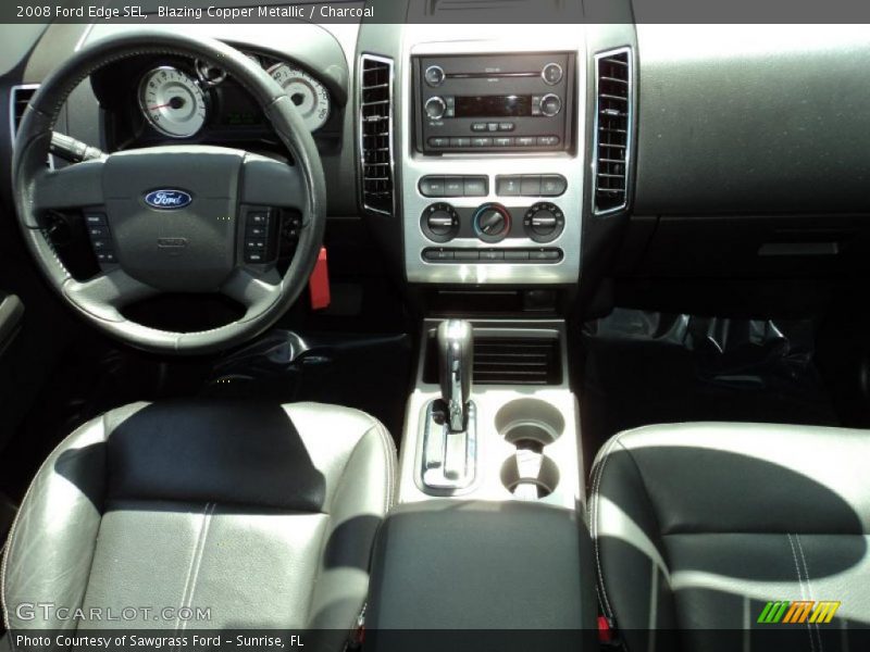 Blazing Copper Metallic / Charcoal 2008 Ford Edge SEL