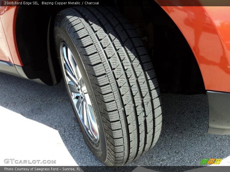Blazing Copper Metallic / Charcoal 2008 Ford Edge SEL