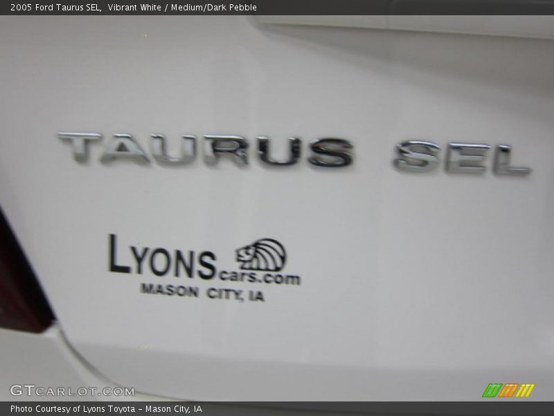 Vibrant White / Medium/Dark Pebble 2005 Ford Taurus SEL