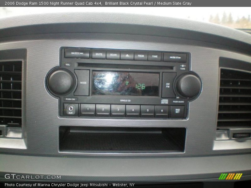 Brilliant Black Crystal Pearl / Medium Slate Gray 2006 Dodge Ram 1500 Night Runner Quad Cab 4x4