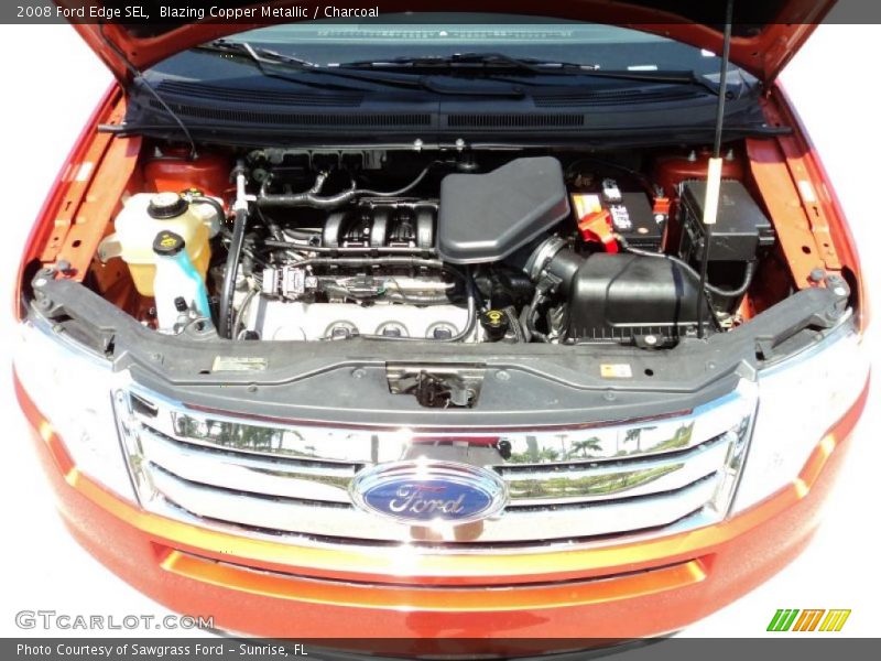 Blazing Copper Metallic / Charcoal 2008 Ford Edge SEL