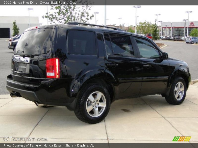 Crystal Black Pearl / Gray 2010 Honda Pilot EX-L