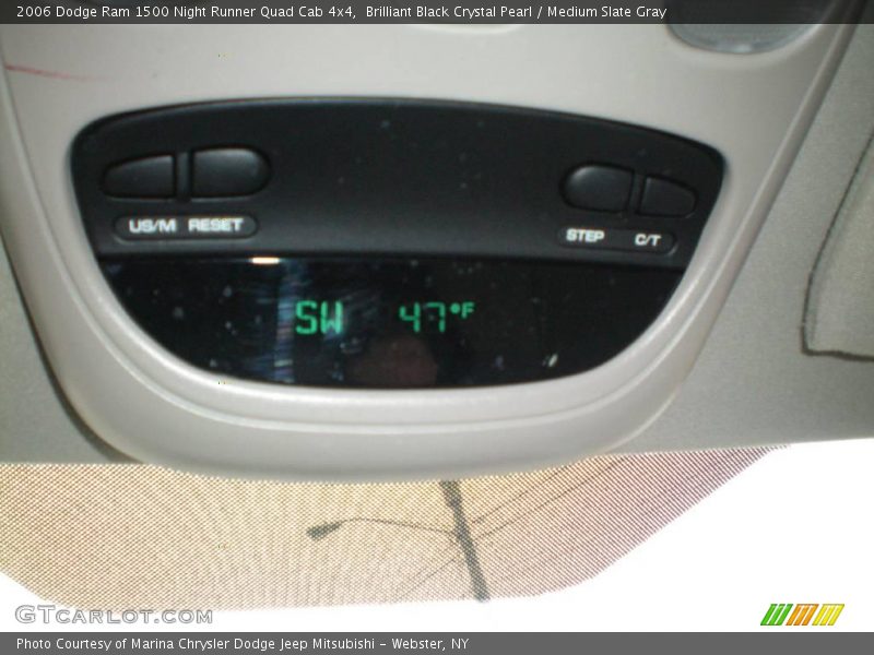 Brilliant Black Crystal Pearl / Medium Slate Gray 2006 Dodge Ram 1500 Night Runner Quad Cab 4x4