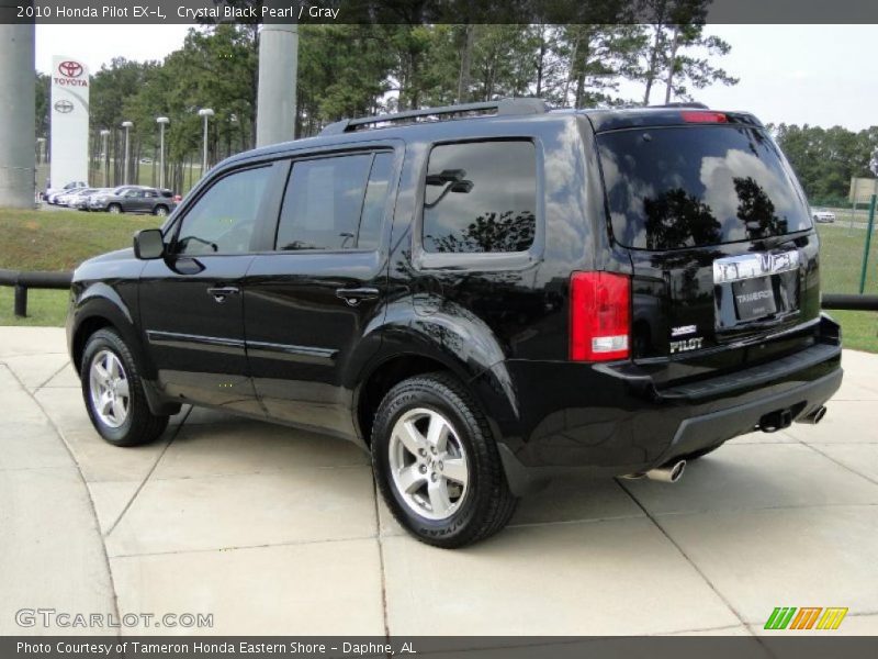 Crystal Black Pearl / Gray 2010 Honda Pilot EX-L