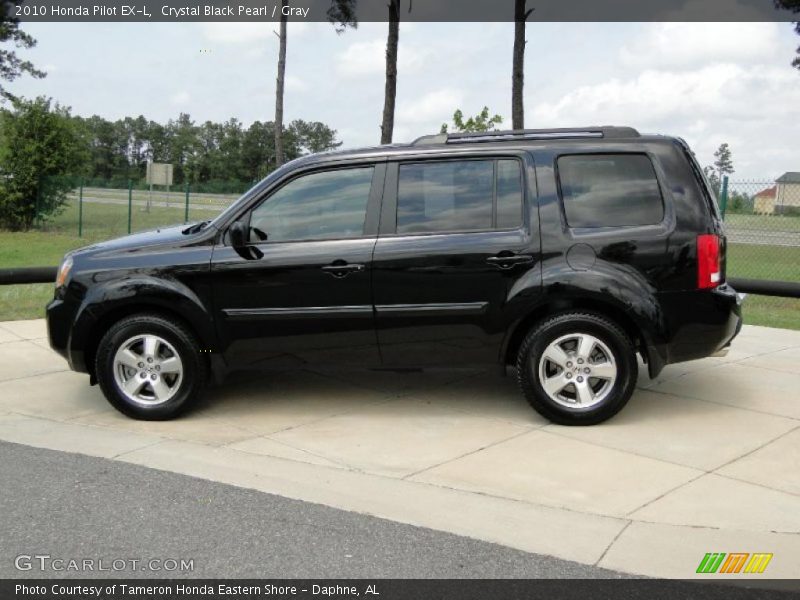 Crystal Black Pearl / Gray 2010 Honda Pilot EX-L