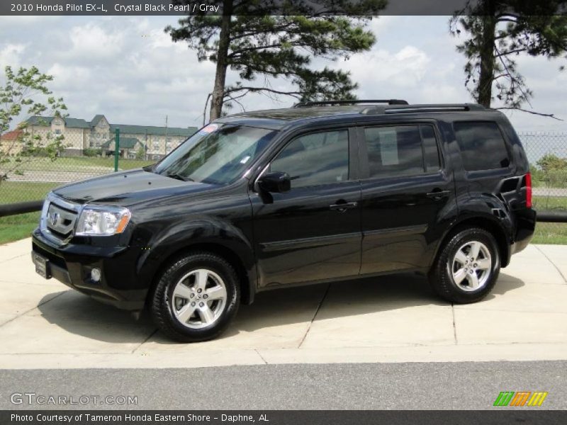 Crystal Black Pearl / Gray 2010 Honda Pilot EX-L