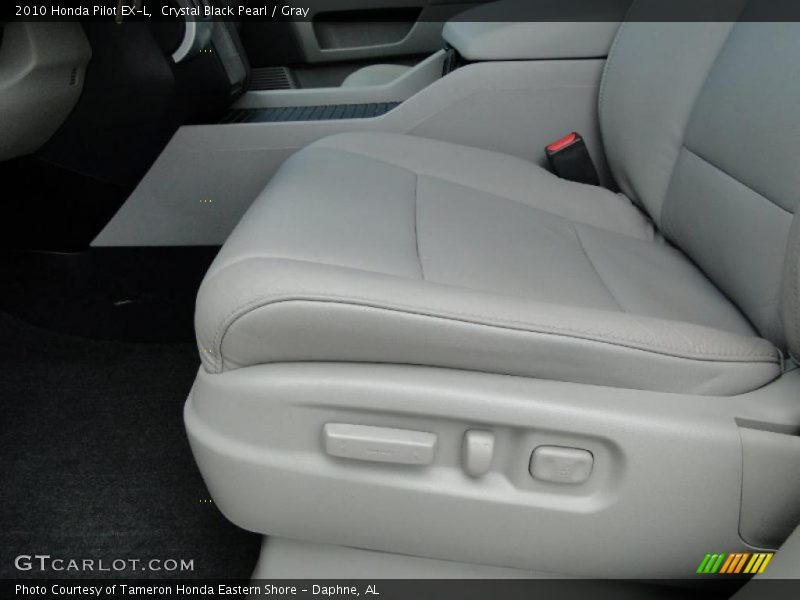 Crystal Black Pearl / Gray 2010 Honda Pilot EX-L