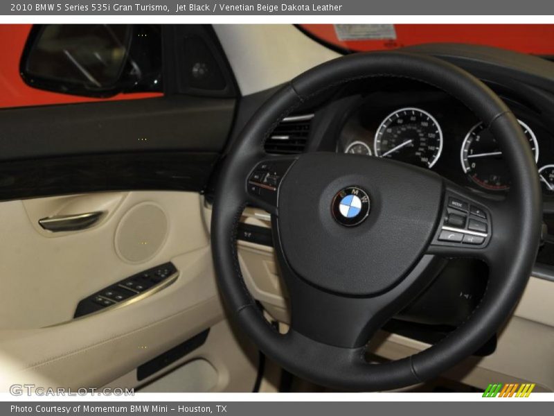 Jet Black / Venetian Beige Dakota Leather 2010 BMW 5 Series 535i Gran Turismo