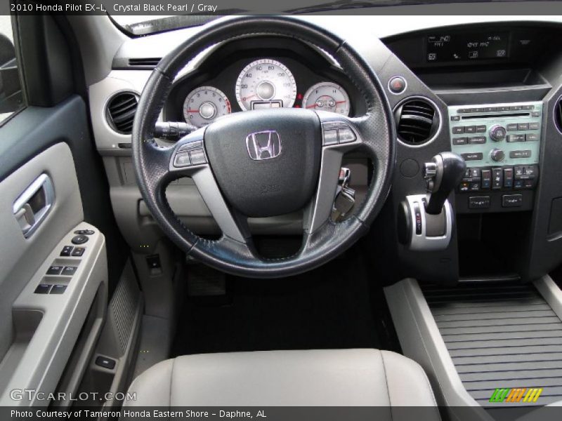 Crystal Black Pearl / Gray 2010 Honda Pilot EX-L